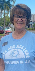 Sue Chess Care Net, wearing a Walk for Life Shirt 2024