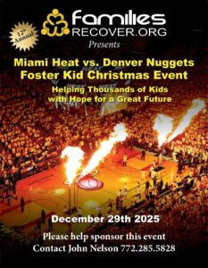FAMILIES RECOVER - Dec 29 MIAMI HEAT POSTER