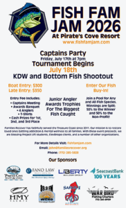 FISH FAM JAM FISHING TOURNAMENT JULY 17-18 2026