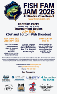 FISH FAM JAM FISHING TOURNAMENT JULY 17-18 2026