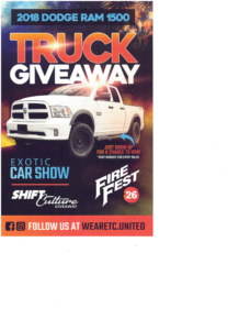 FIRE FEST TRUCK GIVEAWAY